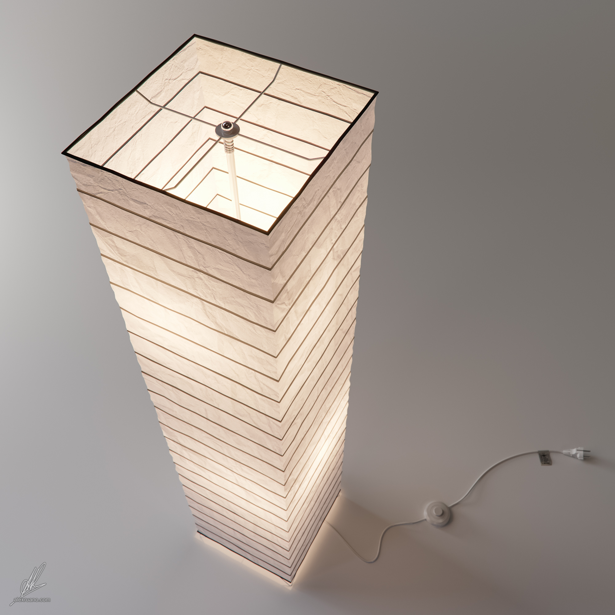 Alex Ruano » IKEA Paper Lamp